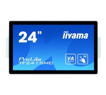 iiyama ProLite TF2415MC-B2 monitori 60,5 cm (23.8") 1920 x 1080 pikseļi Full HD VA Skārienjūtīgais ekrāns Vairāklietotāju Melns