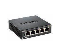 D-Link DGS-105 Nepārvaldīts L2 Gigabit Ethernet (10/100/1000) Melns