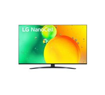 LG 43NANO763QA televizors 109,2 cm (43") 4K Ultra HD Viedtelevizors Wi-Fi Melns