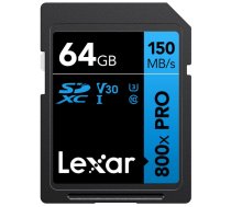 MEMORY SDXC 64GB UHS-I/LSD0800P064G-BNNNG LEXAR