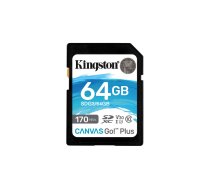 Kingston Technology Canvas Go! Plus 64 GB SD UHS-I Klases 10