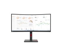 Lenovo ThinkVision T34w-30 86,4 cm (34") 3440 x 1440 pikseļi Wide Quad HD LED Melns