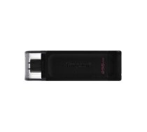 Kingston Technology DataTraveler 70 USB zibatmiņa 256 GB USB Veids-C 3.2 Gen 1 (3.1 Gen 1) Melns