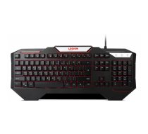 Lenovo Legion K200 Backlit Gaming tastatūra Speļu USB QWERTY Somu, Norvēģu, Zviedru Melns