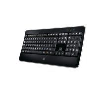 Logitech Wireless Illuminated Keyboard K800 tastatūra Universāls RF Bezvadu QWERTY Angļu Melns