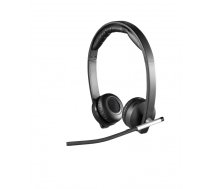 Logitech Wireless Headset Dual H820e Austiņas Bezvadu Birojs / zvanu centrs Melns