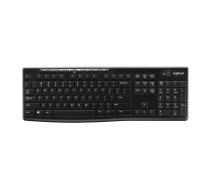 Logitech Wireless Keyboard K270 tastatūra RF Bezvadu QWERTY Angļu Melns