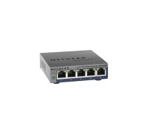 NETGEAR GS105PE Vadīts L2 Gigabit Ethernet (10/100/1000) Power over Ethernet (PoE) Pelēks