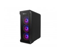 GENESIS Irid 505 ARGB Midi Tower Melns, Caurspīdīgs