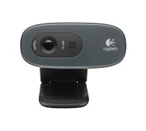 Logitech HD Webcam C270 vebkamera 3 MP 1280 x 720 pikseļi USB 2.0 Melns, Pelēks