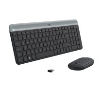 Logitech MK470 tastatūra Pele iekļauta RF Bezvadu QWERTZ Swiss Grafīts