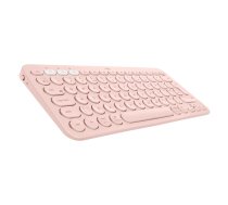 Logitech K380 Multi-Device tastatūra Universāls Bluetooth sistēma AZERTY Franču Rozā