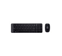 Logitech Wireless Combo MK220 tastatūra Pele iekļauta Birojs RF Bezvadu Arābu Melns