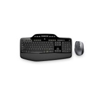 Logitech Wireless Desktop MK710 tastatūra Pele iekļauta RF Bezvadu Arābu Melns