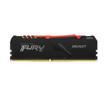 Kingston Technology FURY Beast RGB atmiņas modulis 8 GB 1 x 8 GB DDR4 3200 MHz