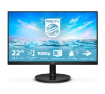 Philips V Line 221V8A/00 LED display 54,6 cm (21.5") 1920 x 1080 pikseļi Full HD Melns