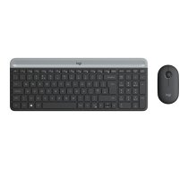 Logitech MK470 tastatūra Pele iekļauta USB QWERTZ Vācu Grafīts