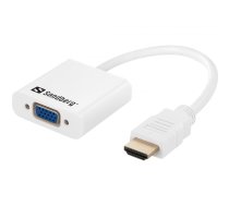 Sandberg HDMI to VGA+Audio Converter HDMI Type A (Standard) VGA (D-Sub) + 3.5mm Balts