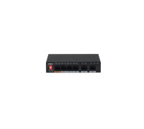 Dahua Technology PFS3006-4ET-60 Nepārvaldīts L2 Fast Ethernet (10/100) Power over Ethernet (PoE) Melns