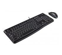 Logitech Desktop MK120 tastatūra Pele iekļauta USB QWERTY UK International Melns