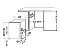 Whirlpool WIC 3C26 F Daļēji iebūvēts 14 vietas E