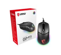 MSI Clutch GM11 pele Kreisā roka USB Type-A Optisks 5000 DPI