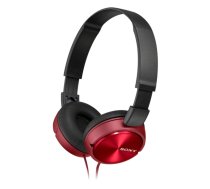 Sony MDR-ZX310 Austiņas Vadu Mūzika Sarkans