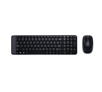 Logitech Wireless Combo MK220 tastatūra Pele iekļauta RF Bezvadu QWERTY US International Melns