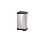 CURVER PEDAL WASTE BIN 50L /IML METALLIZED