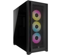 Corsair | Tempered Glass PC Case | iCUE 5000D RGB AIRFLOW | Side window | Black | Mid-Tower | Power supply included No