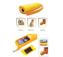 Pretriešanas ultraskaņas suņu atbaidītājs ar gaismu un diviem ultraskaņas režīmiem suņu atbaidīšanai un dresēšanai Pērkons 125