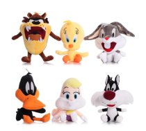 Mīkstās rotaļlietas, multfilmas Looney Tunes varoņi – Tazs, Tvītijs, Bagz Bannijs, Lola Bannija, Dafijs Daks, Silvestrs