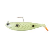 Gumijas zivtiņa ar džiga galvu SG CUTBAIT HERRING KIT 20cm/ 270g Green Glow