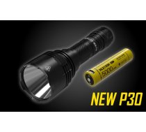 Mednieku taktiskais lukturis, P30, medību LED CREE XP-L HI V3 Lukturis, 618m stars, 5 spilgtuma līmeņi un 3 režīmi, 1000 lumeni, NITECORE