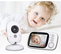 Mazuļu video uzraudzības ierīce, bērnu virtuālā aukle - monitors ar kameru, šūpuļdziesmas, divvirziena audio, nakts redzamība
