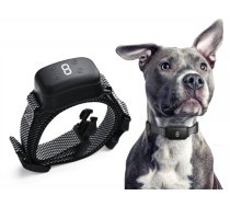 Suņu pretriešanas kakla siksna ar elektro impulsu, vibrāciju un skaņas signālu, uzlādējama, pret riešanu un gaudošanu