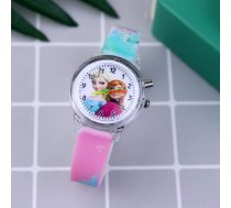Frozen rokas pulkstenis meitenēm ar Elzu ''Frozen Elsa'', ar LED krāsainu apgaismojumu ciparnīcai