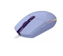 Datorpele spēlēm, datora pele ar 8000 dpi, Logitech G102 Lightsync, violetā krāsā