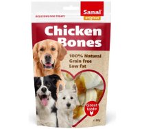 Sanal Chicken Bones, 80g - košļājāmie stienīši ar vistas fileju