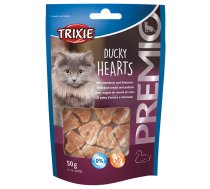 Gardums kaķiem - Trixie Premio Hearts, pīles krūtiņa/saida, 50 g