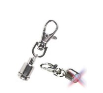 Signāllampa ar karabīnu dzīvnieku siksnai - Trixie Flasher for Dogs and Cats 1cm, metal, anodized