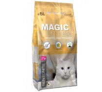 Magic Litter Bentonite Ultra White Baby Powder 5 L - Cementējošās smiltis kaķu tualetei