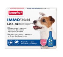 Līdzeklis pret blusām, ērcēm suņiem - Beaphar IMMO SHIELD LINE-ON DOG Small 3*1.5ml