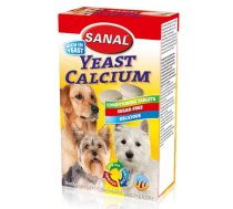 SANAL Yeast Calcium, 100g - rauga un kalcija vitamīni suņiem