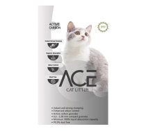 ACE Carbon Active CAT LITTER 5 L - cementējošās smiltis kaķu tualetei ar aktivēto ogli