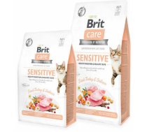 Brit Care Cat GF Sensitive Healthy Digestion & Delicate Taste 7 kg barība kaķiem