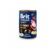 Brit Premium by Nature wet Turkey with Liver 400 g mitrā barība suņiem