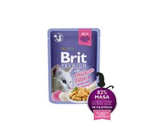 Brit Premium Cat Delicate Fillets in Jelly with Chicken 85 g mitrā barība kaķiem