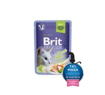 Brit Premium Cat Delicate Fillets in Jelly with Trout 85 g konservi kaķiem