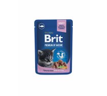 Brit Premium Cat Pouch White Fish Kitten 100 g konservi kaķiem